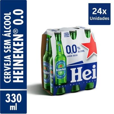 Combo 24x Cerveja Heineken 0,0 330ml