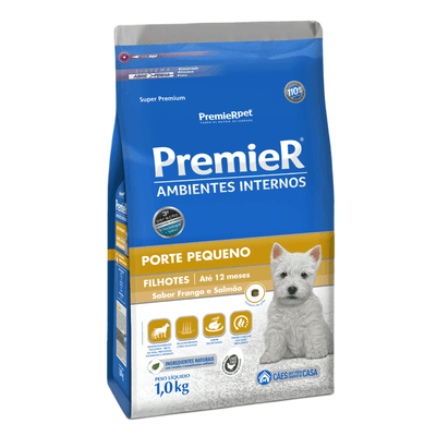 Premier Ambientes Internos Filhotes Porte Pequeno 1kg 