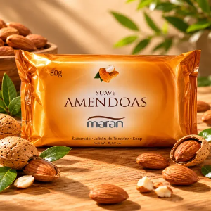 SABONETE MARAN SUAVE AMENDOAS 80G