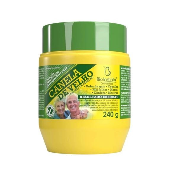 POMADA CANELA DE VELHO 240G BIO INSTINTO