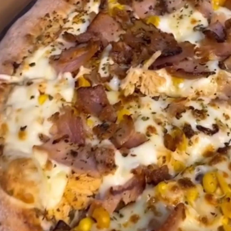pizza frango mussarela e bacon