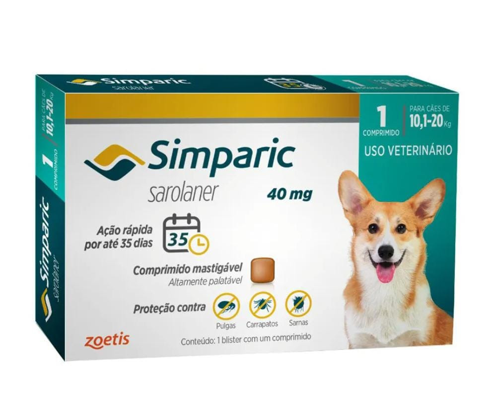 Simparic 40mg 10,1 - 20Kg