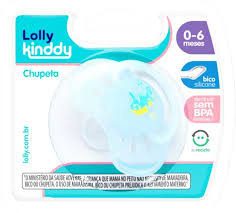 CHUPETA LOLLY OCEANO SILICONE ORTODONTICA AZUL TAM1
