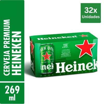 Combo 32x Cerveja Heineken 269ml