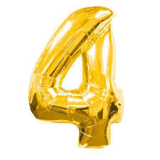 BALAO A&F METALIZADO 40CM DOURADO N4