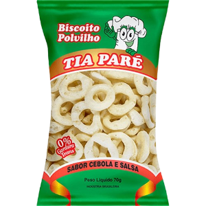 BISCOITO POLVILHO SABOR CEBOLA E SALSA 80G