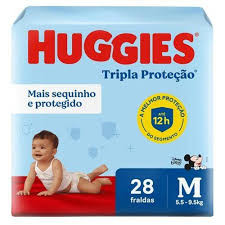 FRALDA HUGGIES JUMBO M C/28 UN