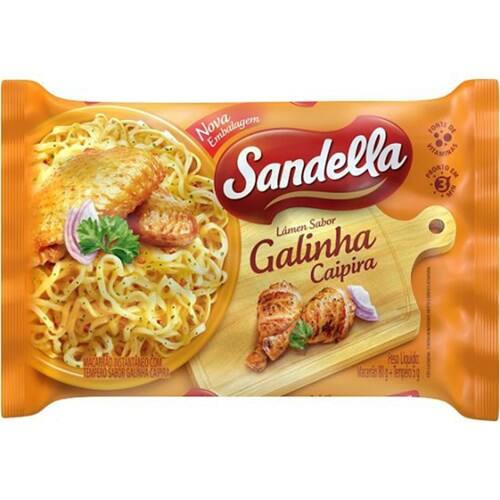 Macarrão Instantâneo Galinha Caipira Sandella 85g