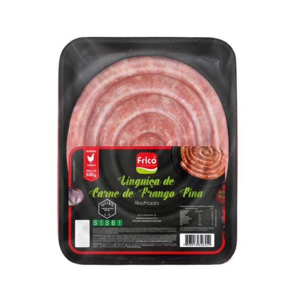 Linguiça Fina de Frango Frico Embalagem 500g