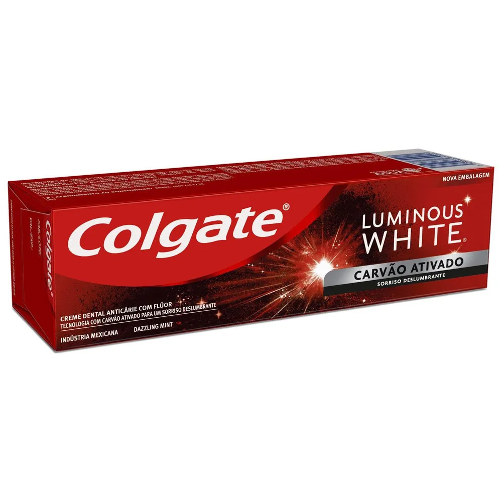 CREME DENTAL COLGATE LUMINOUS WHITE CARVÃO AT. 60G