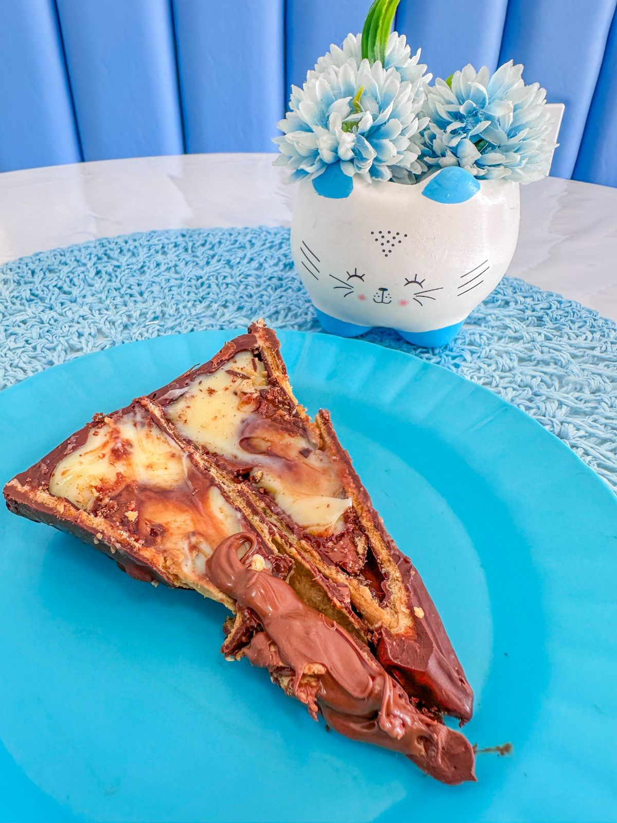 Cone Brigadeiro branco com Nutella
