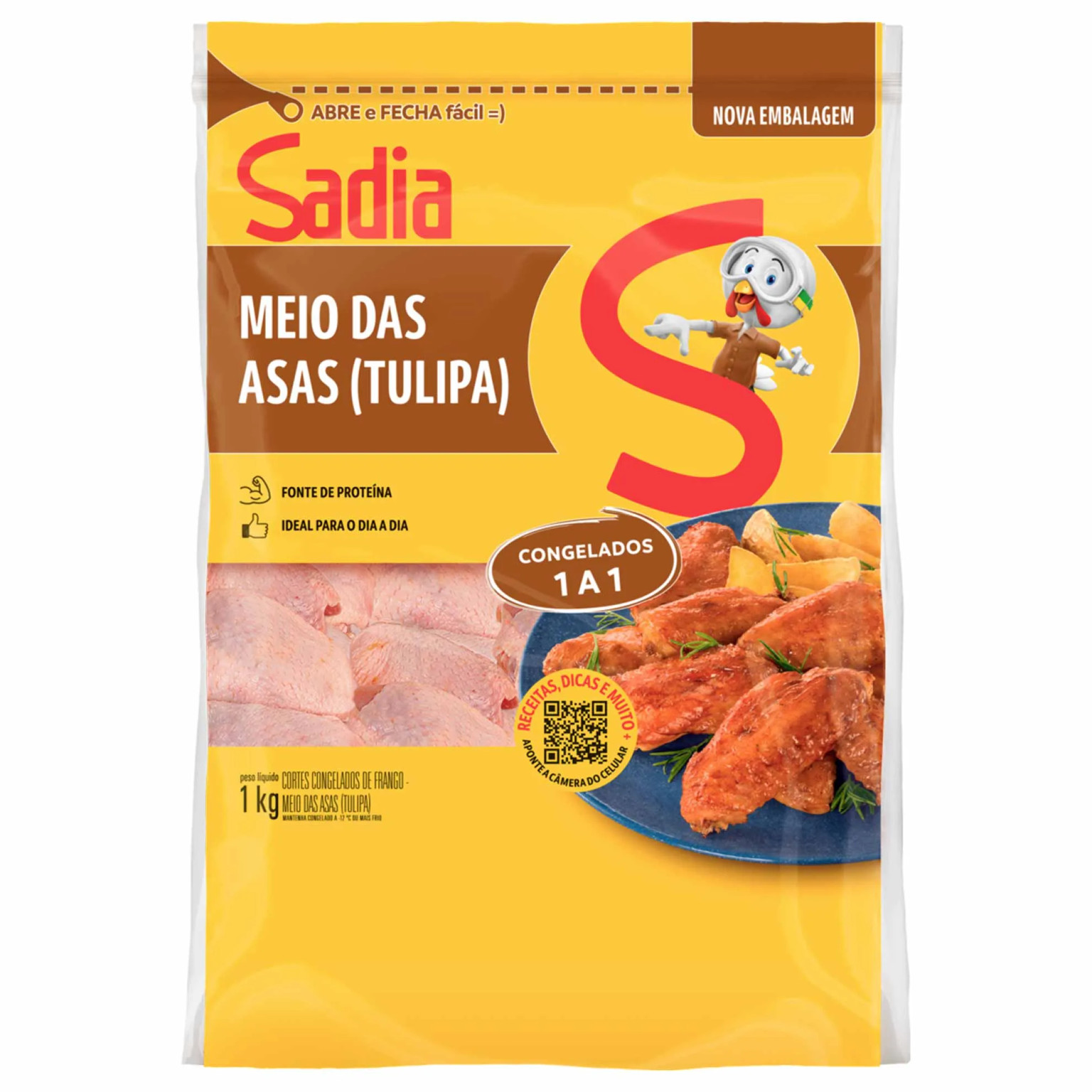 Meio da Asa Sadia Pacote 1kg