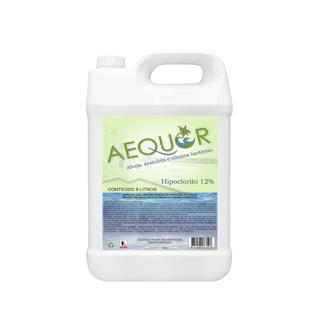 Hipoclorito De Sódio 12% 5L (Aequor)