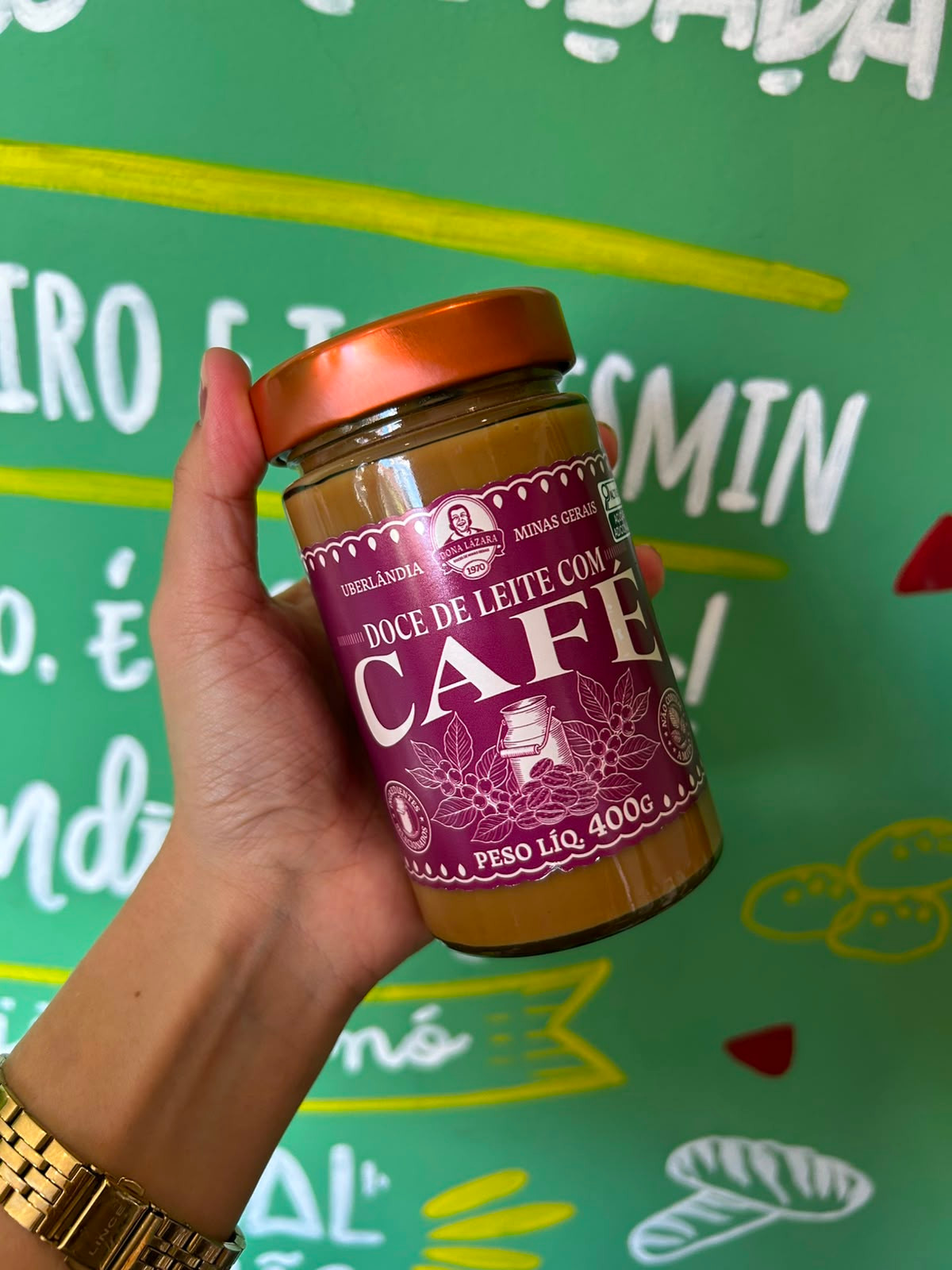 Doce de Leite com Cafe no Vidro - 400g