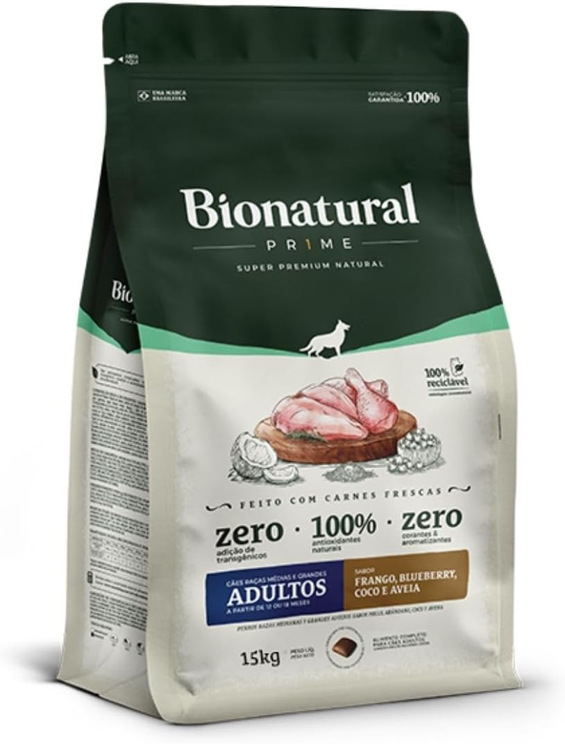 Bionatural Adulto Médio 15kg 
