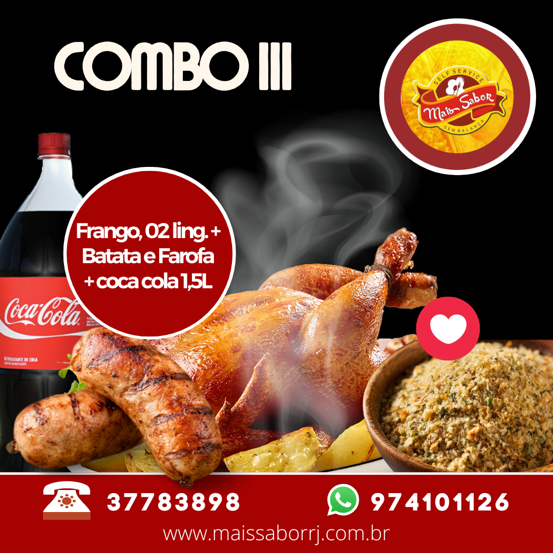 FRANGO ASSADO - COMBO III