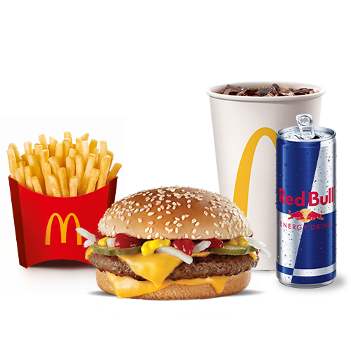 McOferta Quarteraocom Queijo +RedBull Energy Drink 250ml