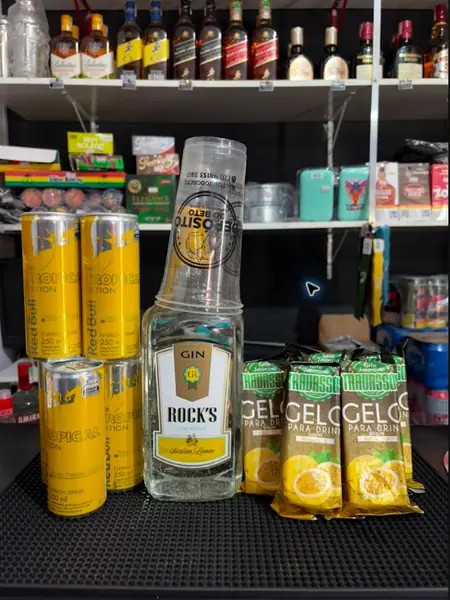 COMBO ROCKS GIN SICILIAN LEMON 1L