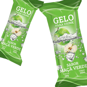 GELO PARA DRINKS SABOR MACA VERDE