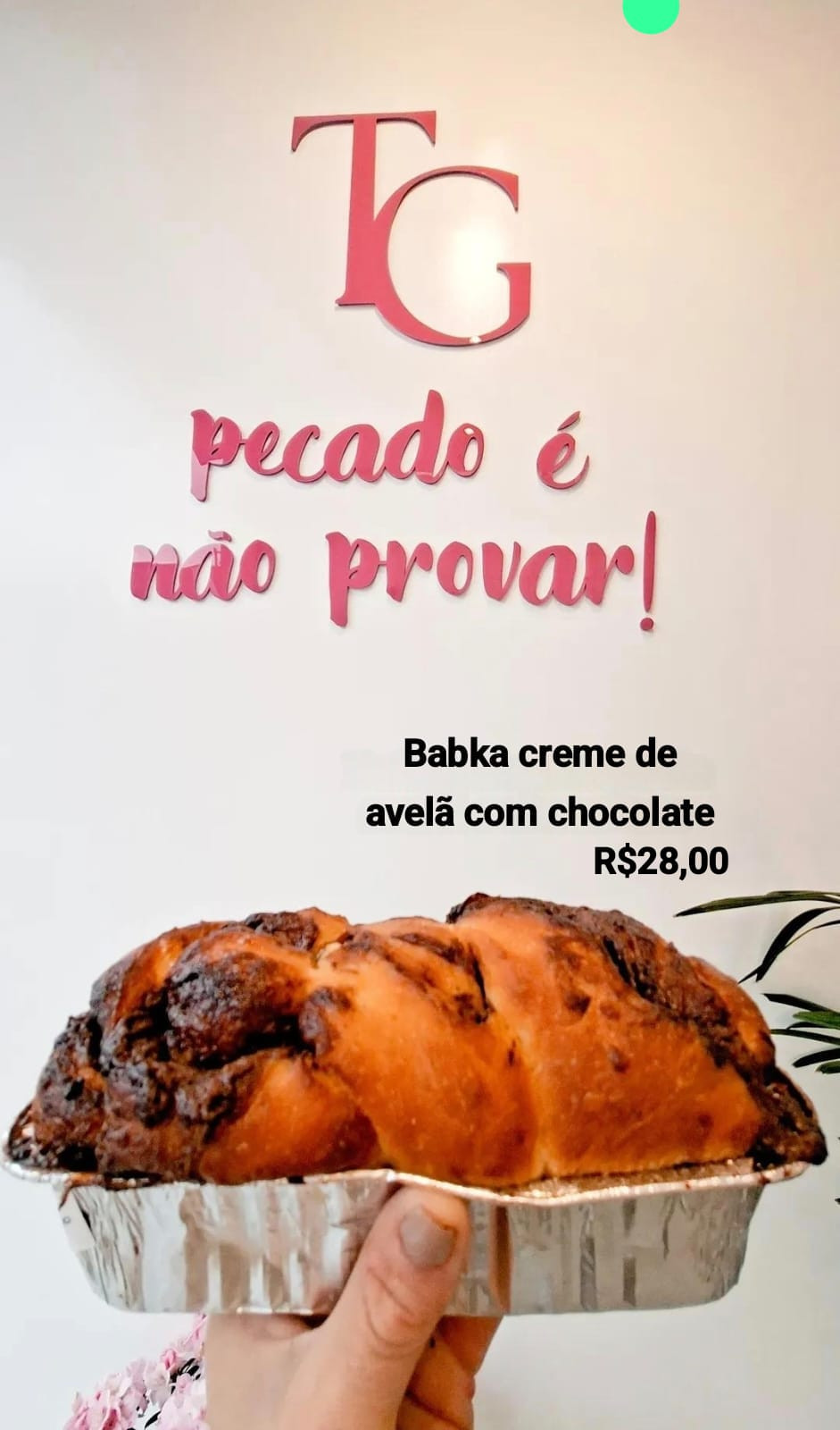 BABKA CREME DE AVELÃ COM CHOCOLATE