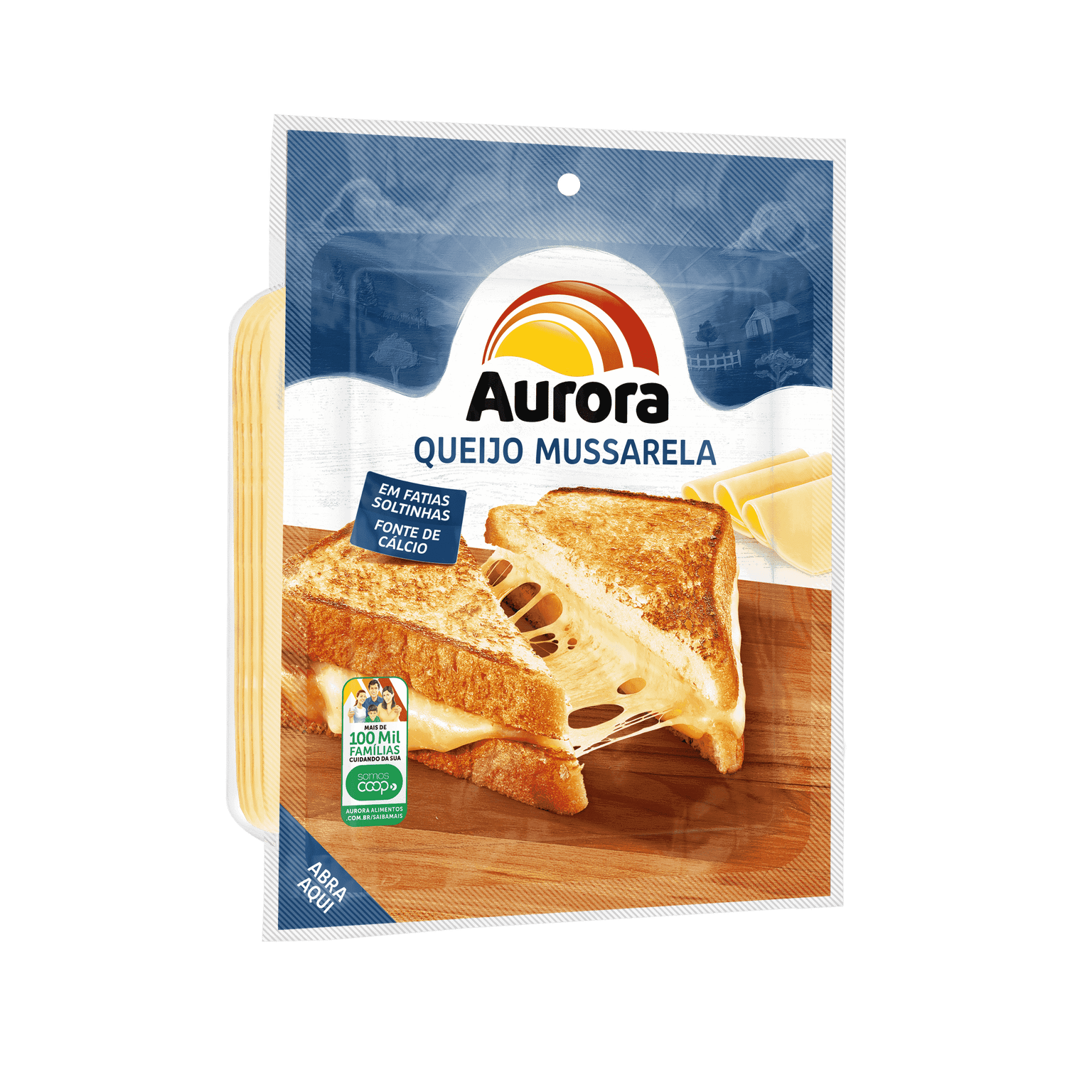 QUEIJO MUSSARELA FATIADO AURORA 150G