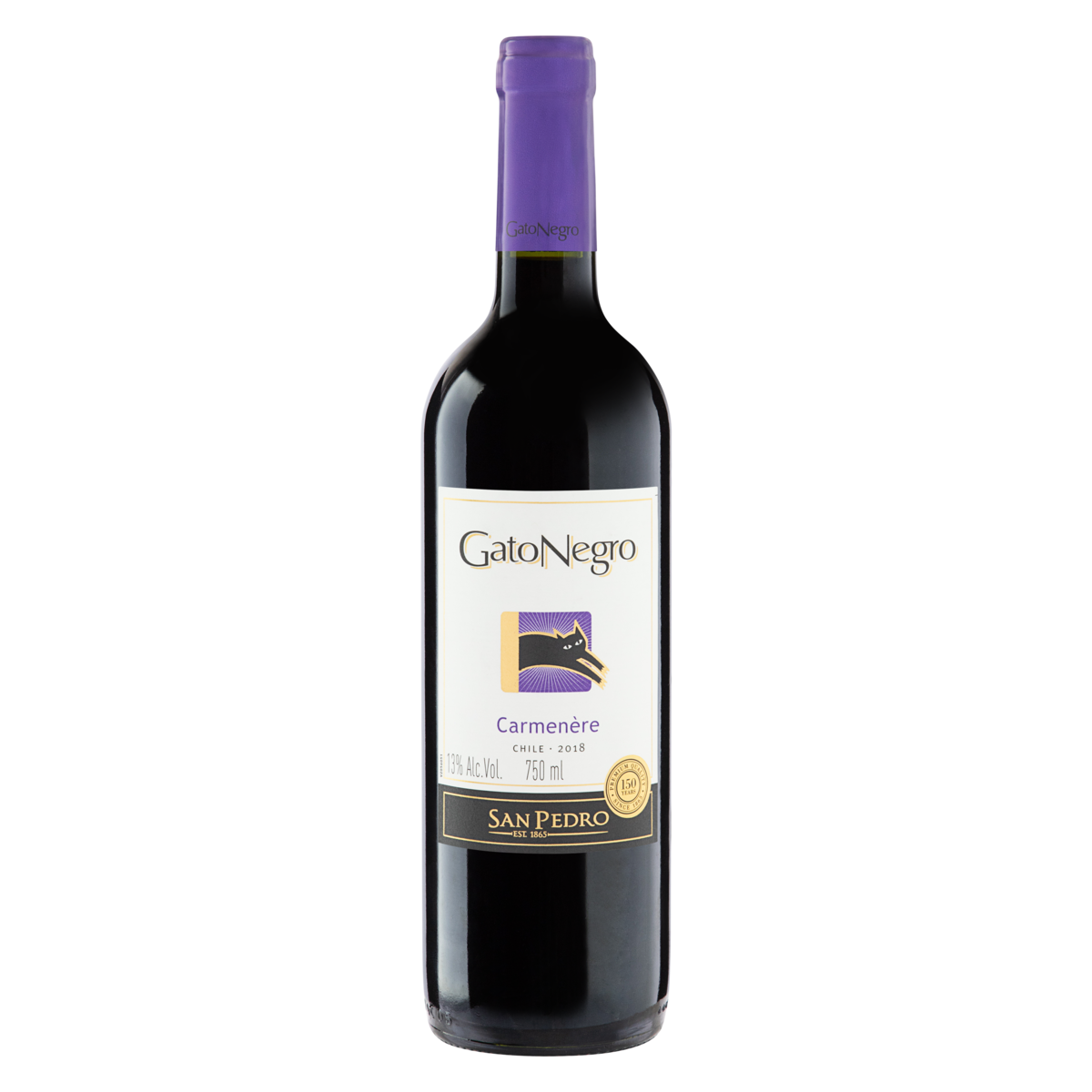 VINHO GATO NEGRO 750ML CARMENERE TINTO S