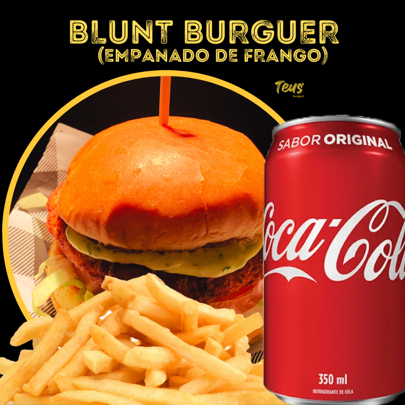 Combo Blunt Burguer (empanado de frango)