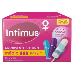 ABSORVENTE INTERNO INTIMUS "MEDIO" C/8UN