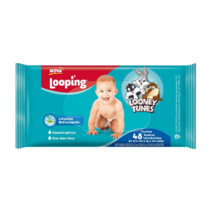 TOALHAS UMEDECIDAS LOOPING 48 UNIDADES