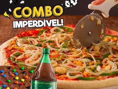 Combo Pizza 35cm + Pizza 25cm+ Refrigerante