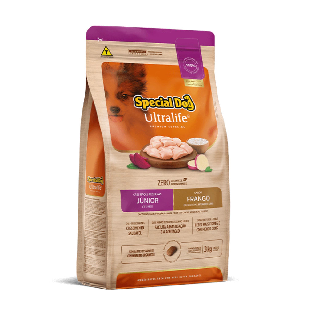 Special Dog Ultralife Frango Junior Porte Pequeno 3kg 