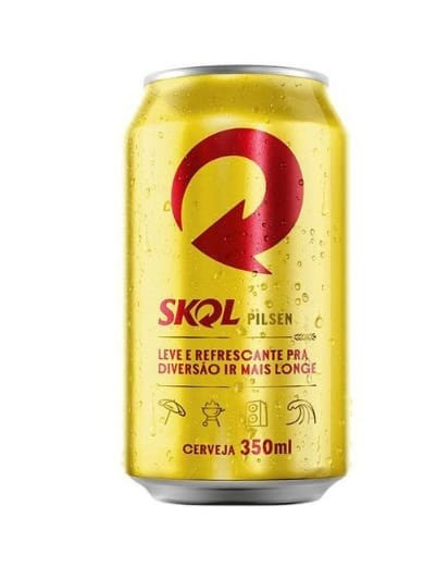 CERVEJA SKOL PILSEN 350ML LATA