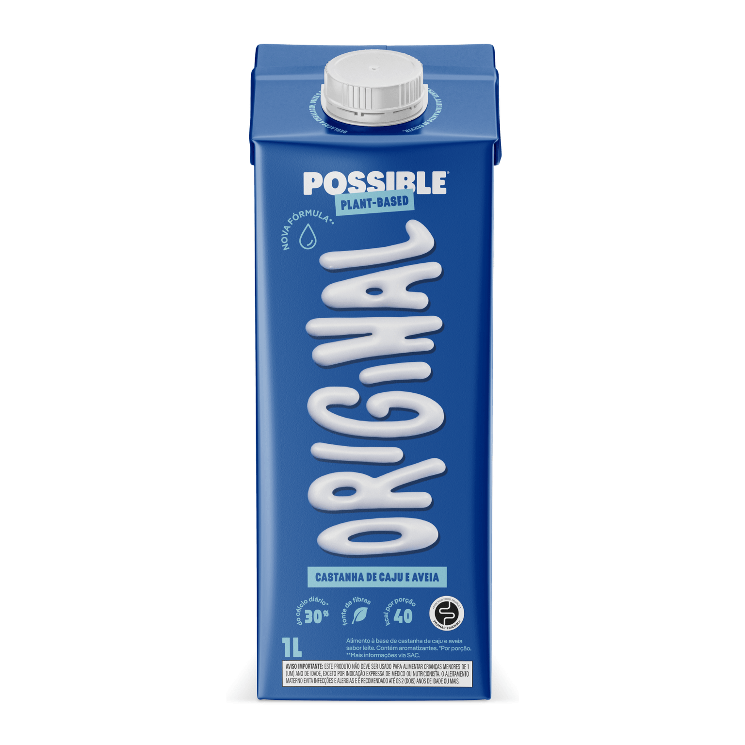 LEITE CASTANHA DE CAJU E AVEIA POSSIBLE ORIGINAL 1L