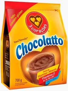 Achoc Po 3 Coracoes Chocolatto Rf 700g