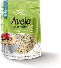Aveia Crock s/ glúten flocos médio 200g