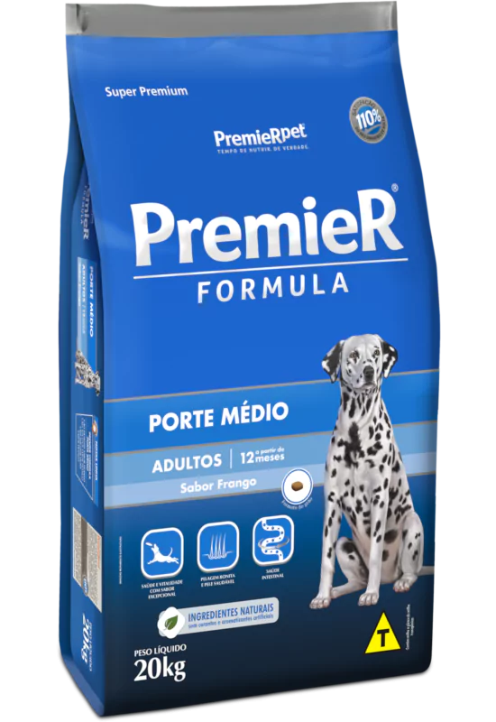 Premier Formula Adulto Porte Médio 20kg 