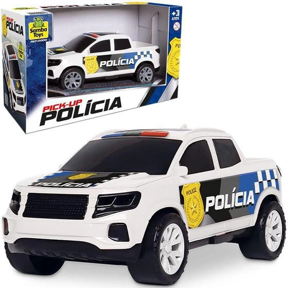 BRINQUEDO CARRO PICK-UP POLICIA 25CM