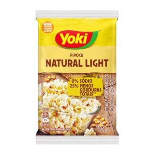 Pipoca de Microondas Natural Light Yoki 50g