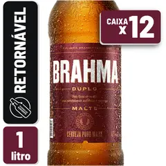 Cerveja Brahma Duplo Malte Retornável 1 Litro  