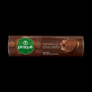 BISCOITO PIRAQUÊ RECHEADO DE CHOCOLATE 160G