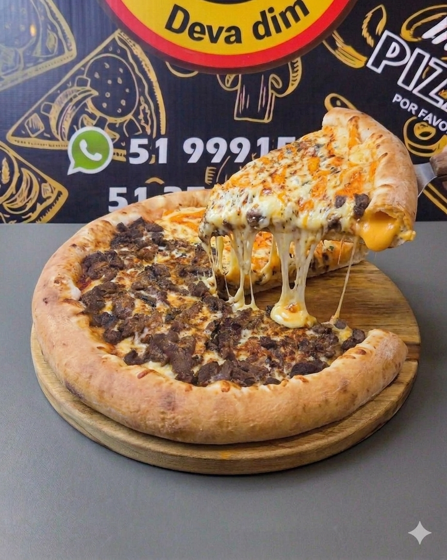 Pizza Grande com Borda Grátis