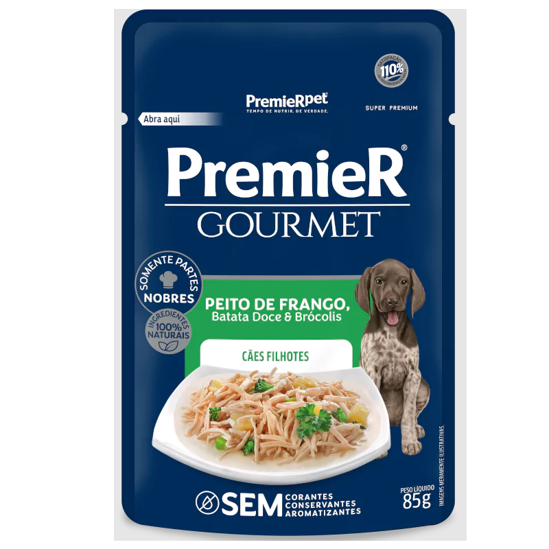 Sachê Premier Frango, Batata Doce e Brócolis