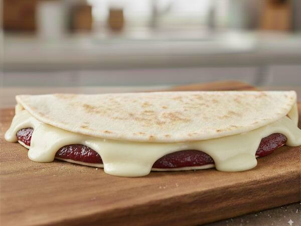 Quesadilla Doce - Dulce de leite, Nutella ou Romeu e julieta