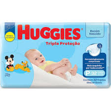 FRALDA HUGGIES JUMBO P C/32 UN