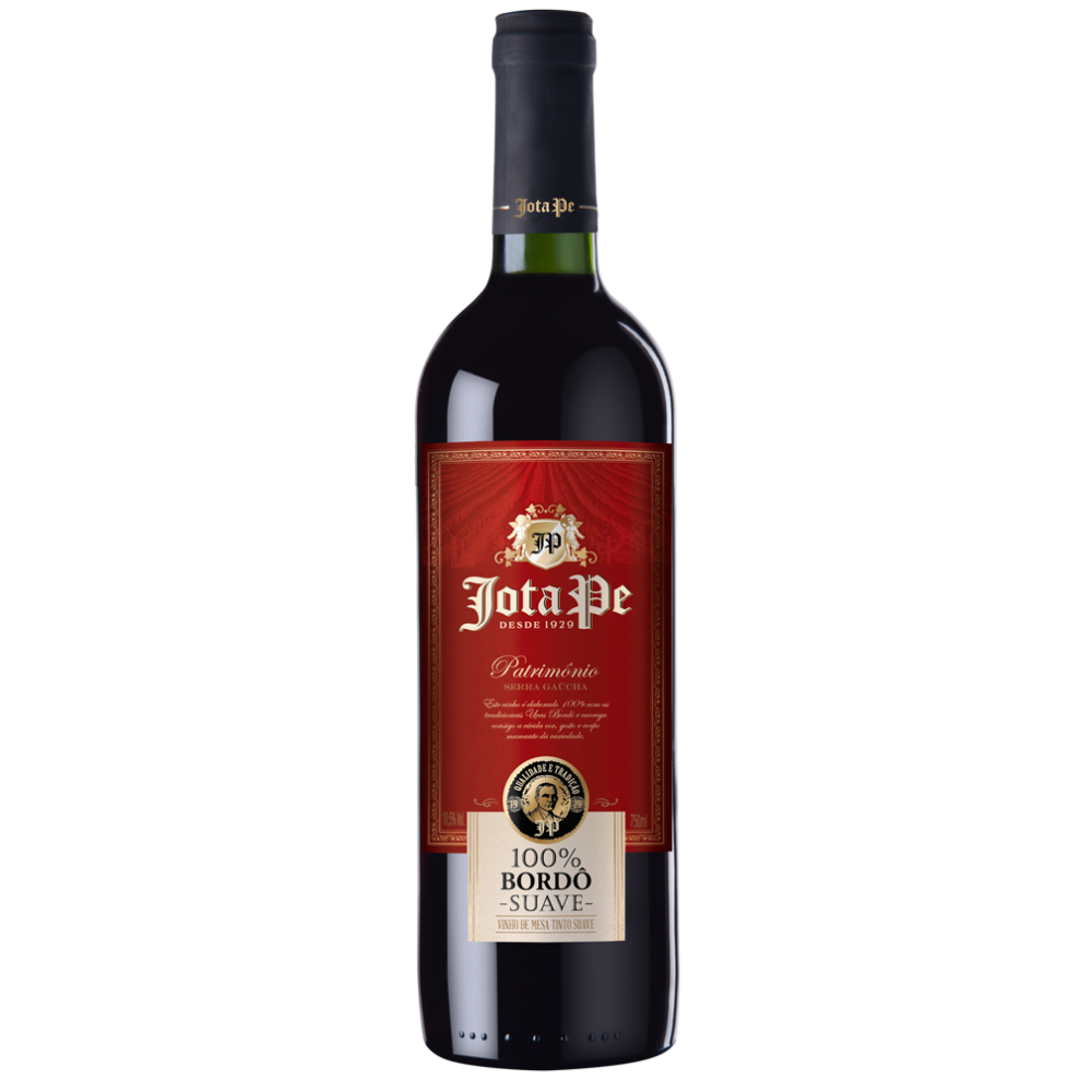 Vinho Jota Pe 100% Bordô Suave