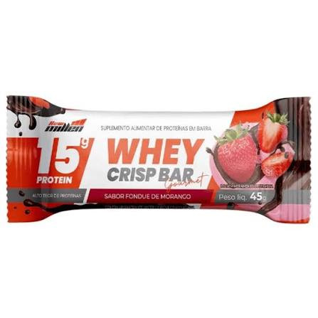 Whey Crisp Bar Gourmet Sb Fondue Morango 45g
