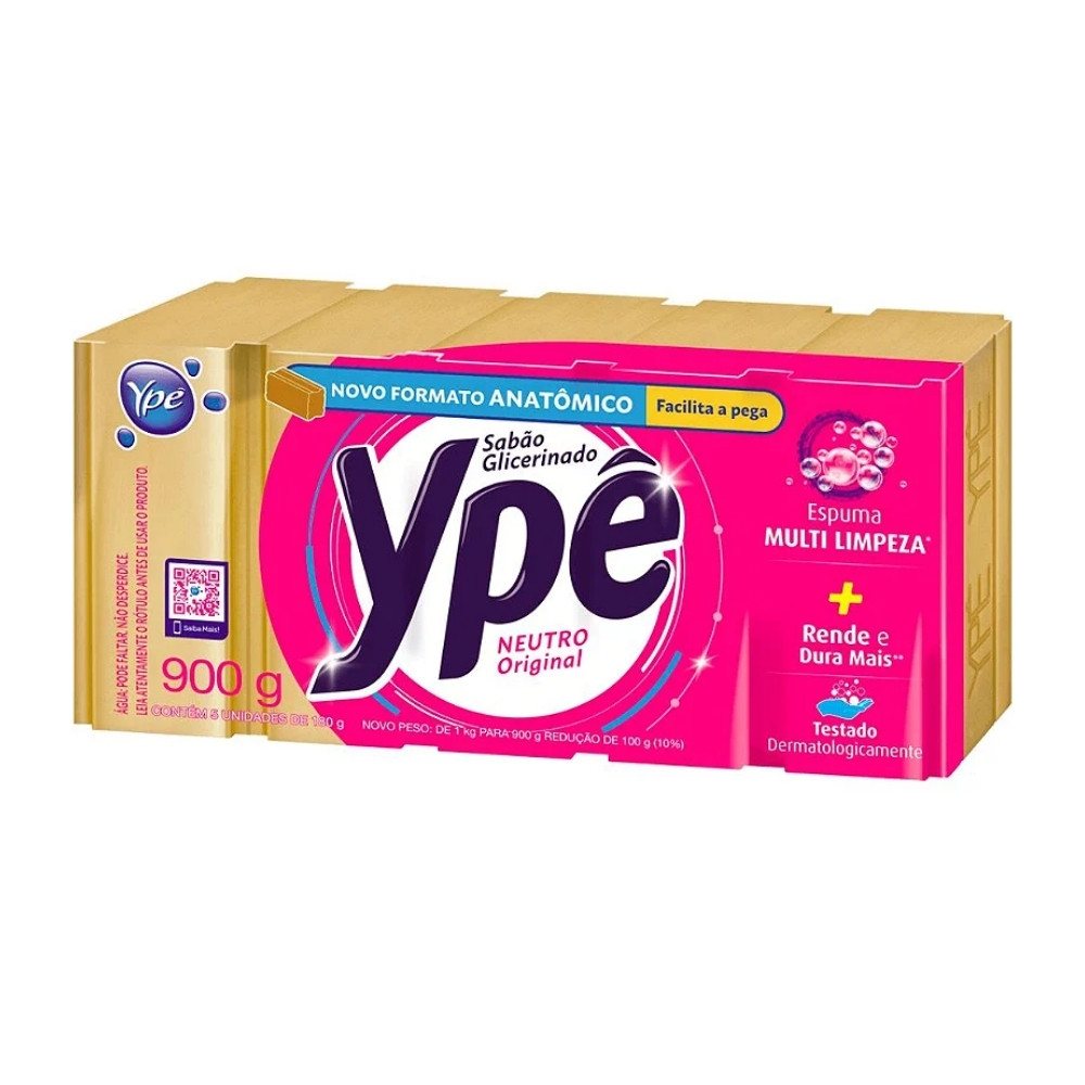SABAO EM BARRA YPE NEUTRO 180G C/5