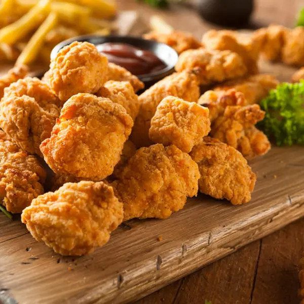 Frango Crocante com fritas
