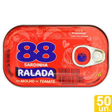 SARDINHA RALADA AO MOLHO DE TOMATE 110G 88
