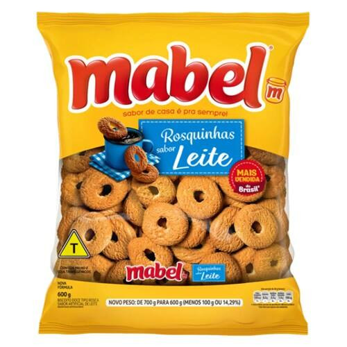 Rosquinhas Sabor Leite Mabel 600g